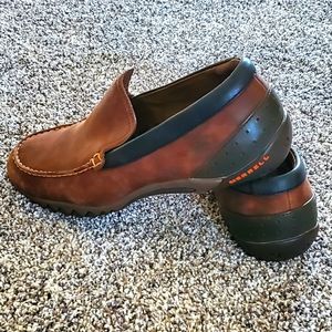 MERRELL Throttle Moc Mid Brown Hiking Shoes